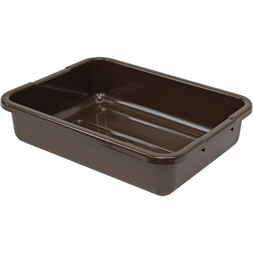 Bac d'entreposage tout usage &agrave; fond rainur&eacute;, 5" ha x 15" p x 21" lo, Plastique, Brun - Quantum Storage System FSB-21155RBN