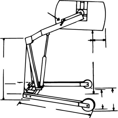 Manipulateurs de barils Hydra-Lift, Capacit&eacute; 55 gal. US (45 gal. imp.) - Morse 400A-60