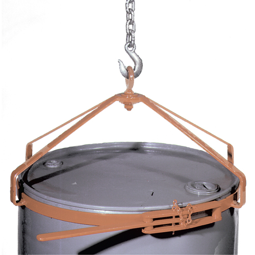 Manual Vertical Drum Lifter, 55 US gal. (45 Imperial Gal.), 700 lbs./317 kg. Cap. - Wesco 240057