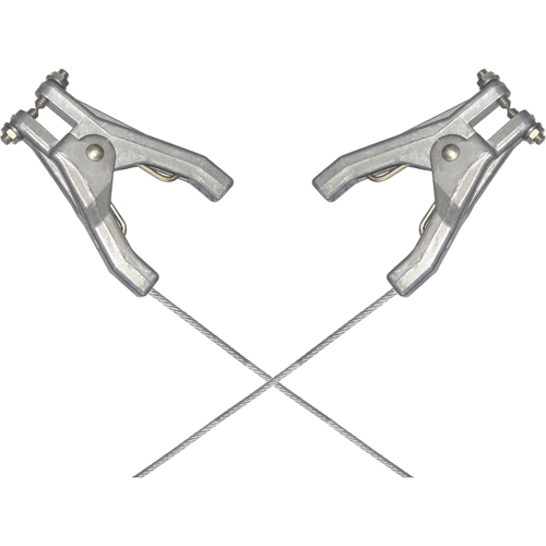 Assemblages robustes de c&acirc;bles de masse et de mise &agrave; la terre - Raccordement &agrave; deux pinces - Lind Equipment LE60HH-72