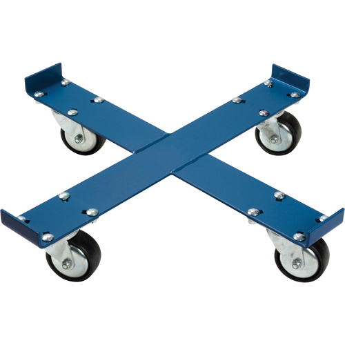 Drum Dolly, Steel, 1000 lbs. Capacity, 24" Diameter, Polyurethane Casters - KLETON 