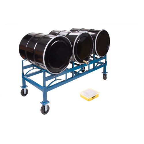 Porte-barils empilables, 3 barils, Capacit&eacute; de 2400 lb, 71-1/2" la x 30" p x 12-1/2" h - KLETON 