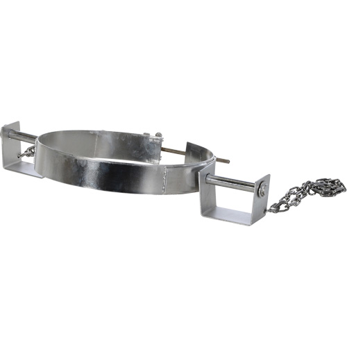 Anneau de bascule pour baril, Baril de 30 gal. US (24,98 gal. imp.), Capacit&eacute; 1200 lb/ 544 kg - Vestil TDR-30-SS