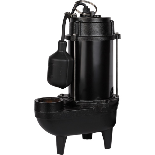 Pompe d'effluent en fonte, 4800 gal./h, 120 V, 7,8 A, 1/2 CV - LEO USC-37WE