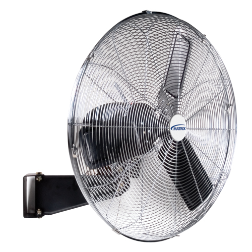 Non-Oscillating Wall Fan, Industrial, 2 Speed, 30" Diameter - Matrix Industrial Products 