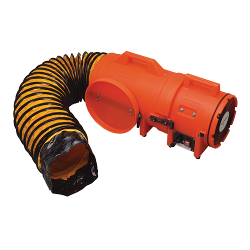 ALLEGRO INDUSTRIES 8" Plastic COM-PAX-IAL Blowers, 1/3 HP, 831 CFM - Walter Surface Technologies 9533-25