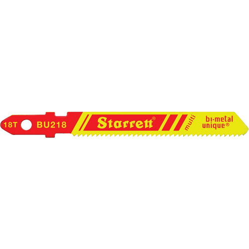 Lames pour scie sauteuse Unified Shank, Bim&eacute;tal, 2" lo, 18 dents par pouce - Starrett BU218_