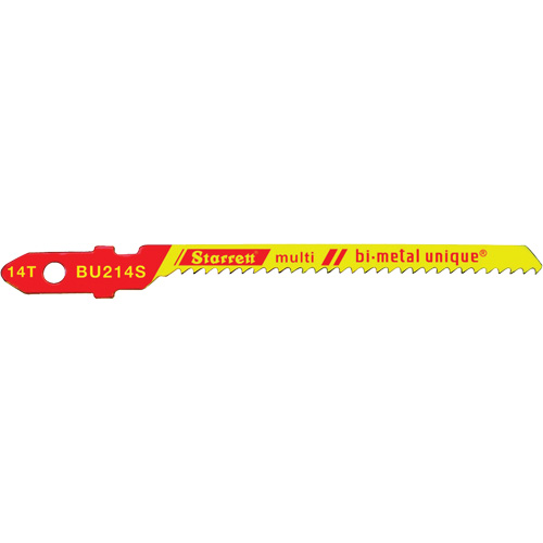 Unified Shank&reg; Jig Saw Blades, Bi-Metal, 2" L, 14 TPI - Starrett BU214S