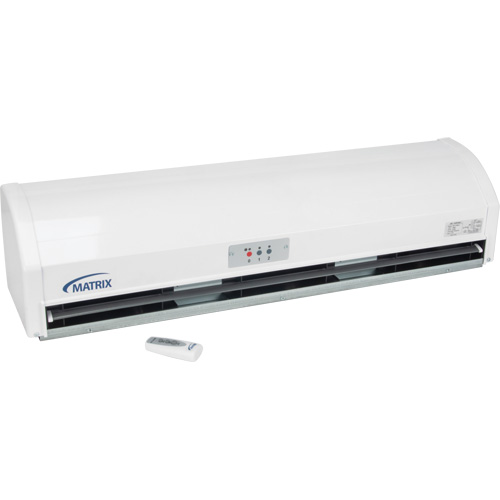 Rideau d'air avec t&eacute;l&eacute;commande, 2 vitesses - Produits Industriels Matrix 
