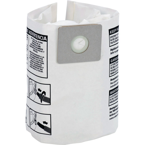 Disposable Dry Filter Bags, 4 US gal. - Shop Vac 9066000