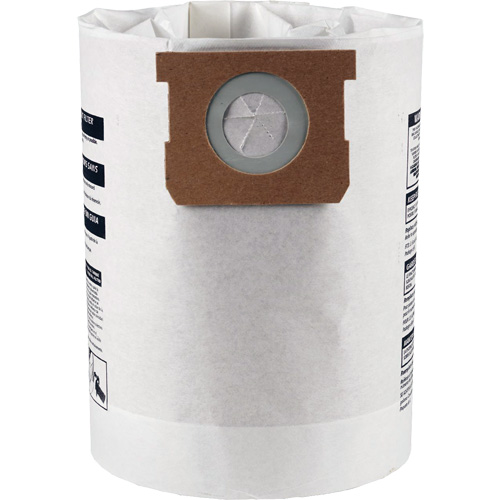 Sacs filtrants pour d&eacute;bris secs jetables de type F, 10 - 14 gal. US - Shop Vac 9066233