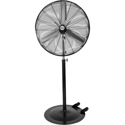 Oscillating Pedestal Fan with Casters, Industrial, 3 Speed, 30" Diameter - Matrix Industrial Products 
