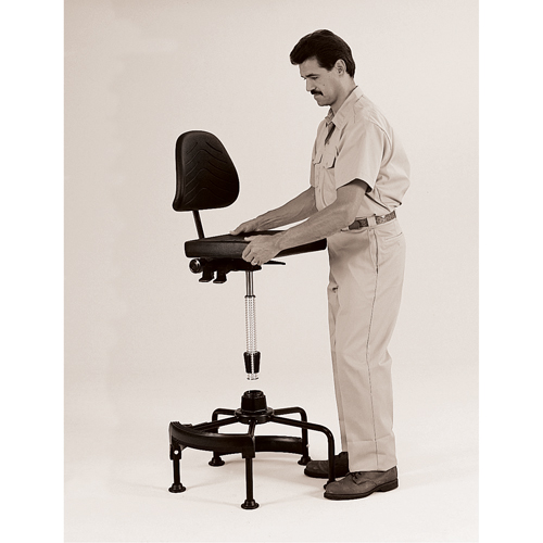 Industrial Stool, Stationary, Adjustable Height, 250 lbs. Capacity - Safco 5120