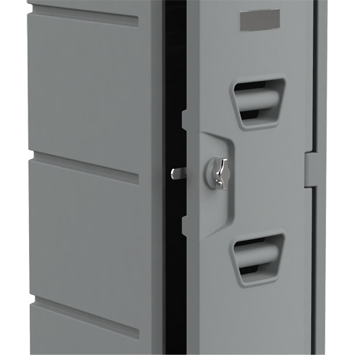 Locker, 12" x 15" x 47", Grey, Assembled - Remcon Plastics Incorporated 015801236BX1027