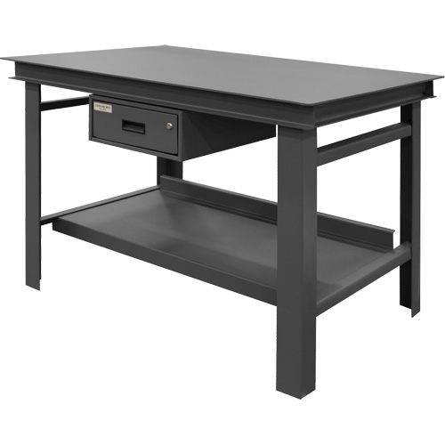 Extra Heavy-Duty Workbench, 60" W x 36" D x 34" H, 14000 lbs. Capacity - Durham Manufacturing HWB-3660-177D-95