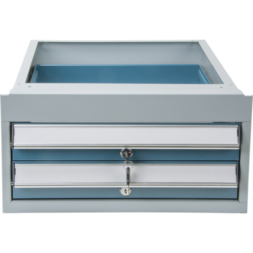 Double-Drawer Workbench, Steel, 18" W x 21" D x 9" H - KLETON 