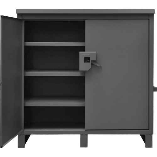 Lockable Jobsite Cabinet, Grey - Durham Manufacturing JSC-602460-95