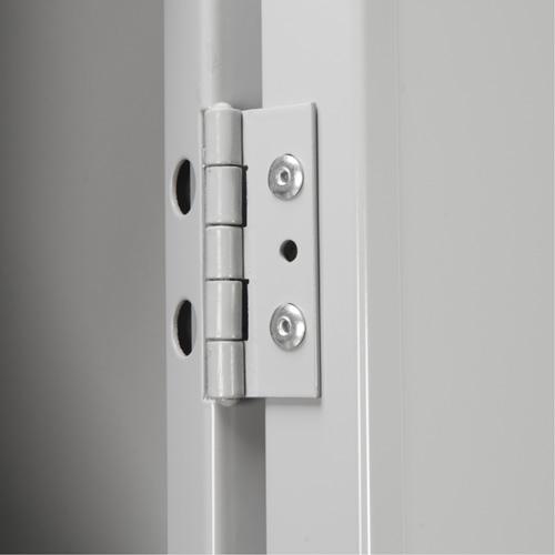 Casiers Clean Line, 2 niveaux, Bloc de 4, 48" x 18" x 72", Acier, Gris, Rivet (assembl&eacute;) - Anthony Steel Mfg. CL-D-4-12X18X72_A124