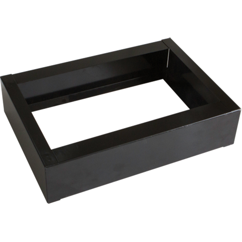 All-Welded Concorde - Heavy-Duty Lockers Recessed Base, 1 Banks, 4" H x 12" W x 17" D, Black, Steel - Perfix Inc. 003-BASE1217-1-9367