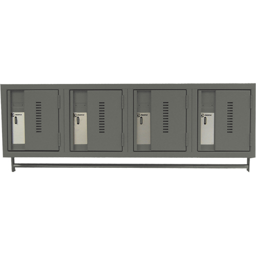 Casiers muraux robustes, Bloc de 4, 18" x 12" x 12", Acier - Perfix Inc. 1-121814-4-A-9364