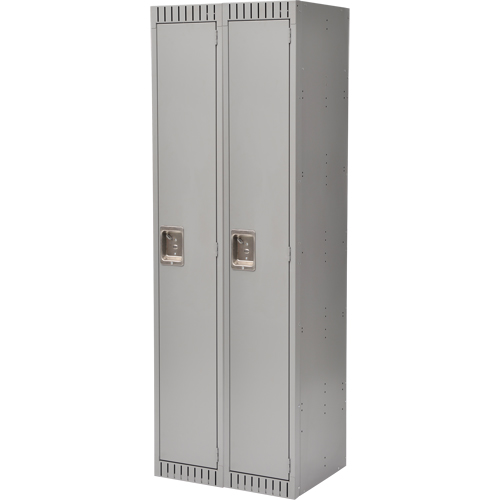 Casiers, Bloc de 2, 24" x 18" x 72", Acier, Gris, Rivet (assembl&eacute;) - KLETON 