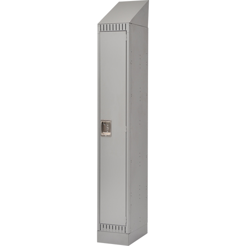 Lockers, 12" x 18" x 86", Steel, Grey, Knocked Down - KLETON 