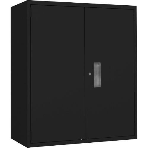Armoire de rangement Lo-Boy, Acier, 2 Tablettes, 42" h x 36" la x 18" P, Noir - Perfix Inc. 88 R 20-18-9367