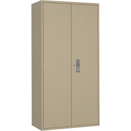 Combination Storage Cabinet, Steel, 6 Shelves, 72" H x 36" W x 18" D, Beige - Perfix Inc. 94 R 26-18-9393