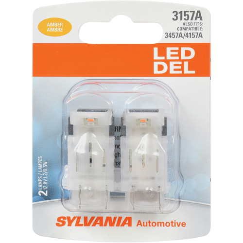 3157A Mini Automotive Bulb, LED, 0.5 W/12.8 W, Amber - Sylvania 38882