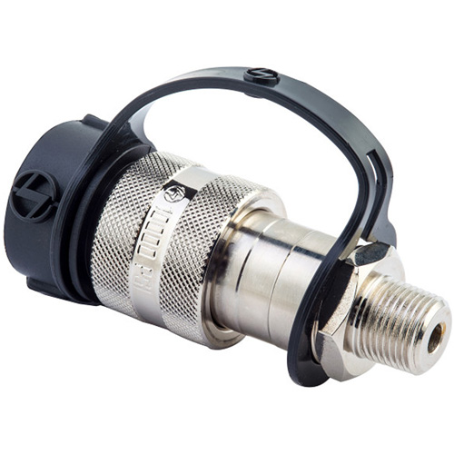 Coupler High Flow Female Side, Steel, 3/8", Female NPTF, 10000 PSI - BVA Hydraulics CH38F