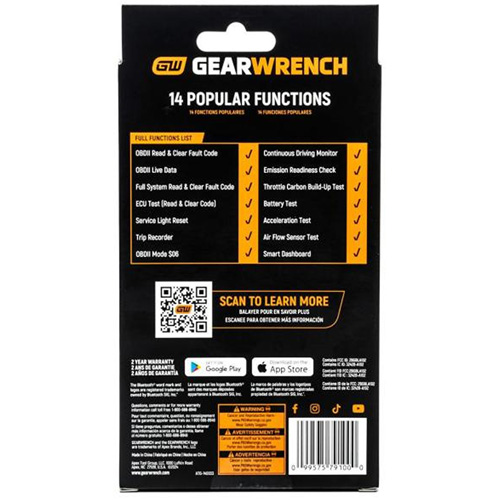 Everyday Diagnostic Tool Bluetooth OBDII Tester - Gearwrench GWSCAN