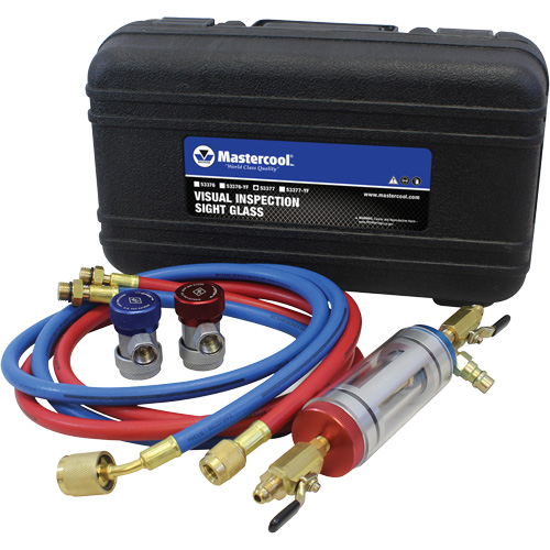 Visual Inspection Sight Glass Kit with R134A Manual Couplers - Mastercool 53377