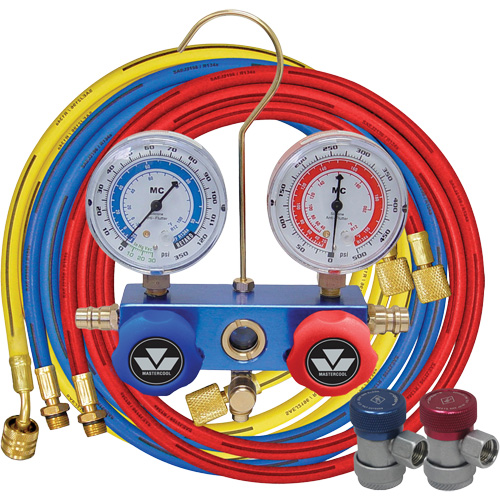 Ensemble de jauge &agrave; collecteur en aluminium 2 voies R134A - Mastercool 89172