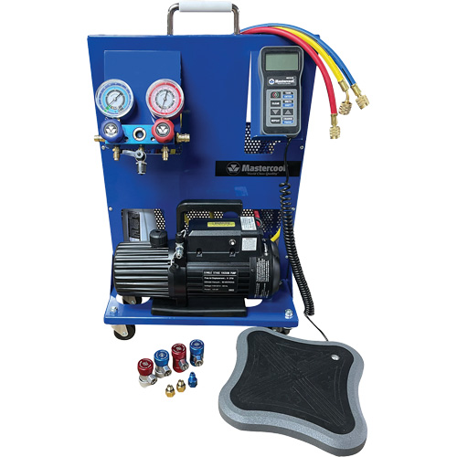Dual R134A/R1234Yf Single-Stage Portable Electronic Charging Station - Mastercool 91585-B-YF