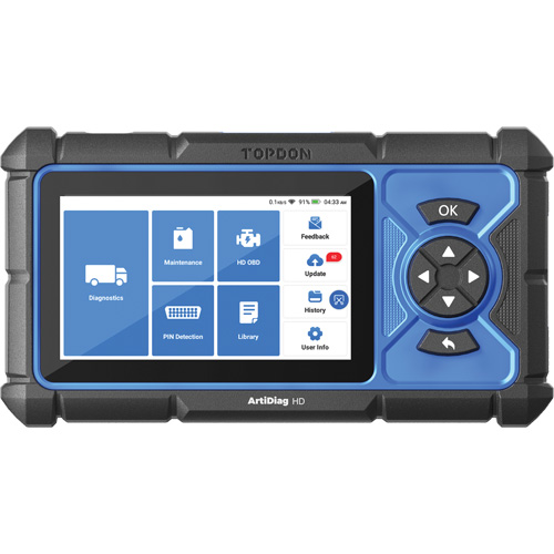Outil de diagnostic robuste 5" ArtiDiag HD avec fonctions d'entretien - Topdon ADHD