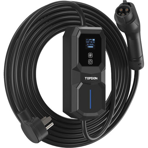 PulseQ AC Portable NEMA 6-50 Plug, 32 A, Level 2 AC, Type 1 (SAE J1772) Connector - Topdon ACPORT32N650