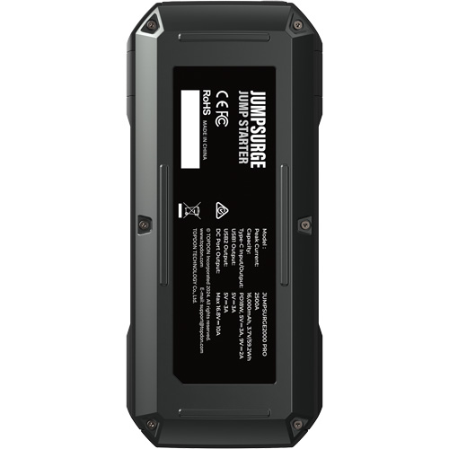 JumpSurge2000Pro 2500 Peak Amp Battery Jump Starter, Power Bank & Flashlight - Topdon JS2000PRO