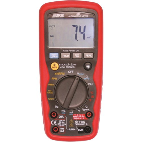 Premium Automotive Digital Multimeter with Case - Electronic Specialties 597