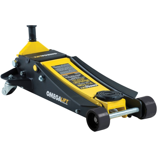 Low Profile Magic Lift Service Jack, 3.5 Ton(s) Capacity, 4" Lowered, 21" Raised, Manual Hydraulic - Omega Lift 29038