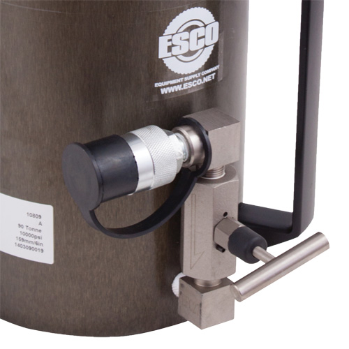 Cric de s&eacute;curit&eacute;, Col verrouillable, Capacit&eacute; de 100 tonnes, 13-37/100" - 19-3/5" h - Esco 10809