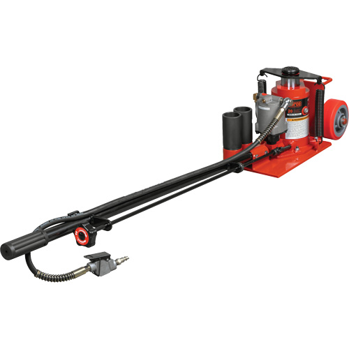 Cric au sol &agrave; faible hauteur, 20 tonne(s) Capacit&eacute;, 8-5/8 Abaiss&eacute;e, 22-3/4" &eacute;lev&eacute;e, Air comprim&eacute;/hydraulique - NORCO Lifting 72090A
