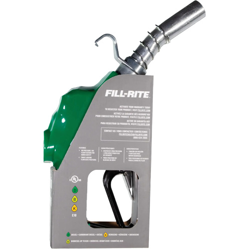 Green Automatic Diesel Spout Nozzle - Fill-Rite SDN100GAN
