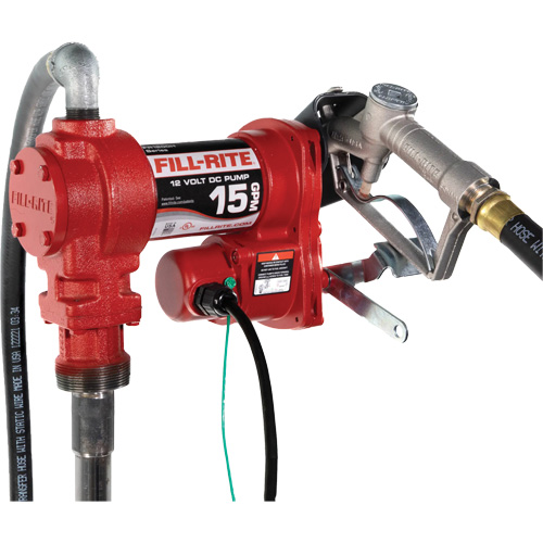 Pompe de transfert de carburant 12 V CC avec pistolet - Fill-Rite FR1210HARC