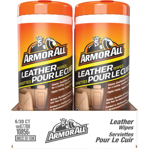 Lingettes nettoyantes et traitement pour cuir Extreme Shield + c&eacute;ramique - Armor All AWLCC-30-1CAN