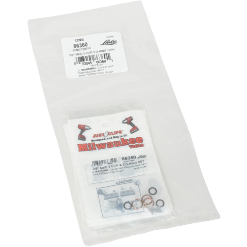Jeu de clips et joints toriques de 3/8 po pour Milwaukee - en vrac - LISLE 86360
