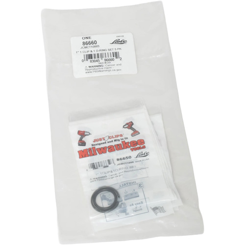 1" Clips & O-Rings Set for Milwaukee - Bulk - LISLE 86660