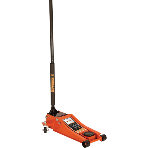 Low Profile Service Jack, 3 Ton(s) Capacity, 2-19/20" Lowered, 19-9/10" Raised, Manual Hydraulic - Strongarm 030617