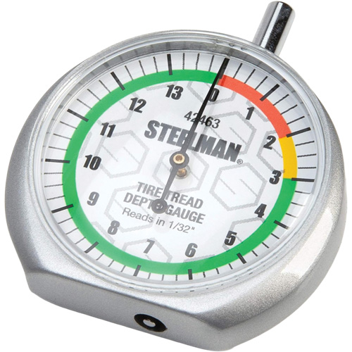 Dial-Type Colour-Coded Tread Depth Gauge - Steelman 42463