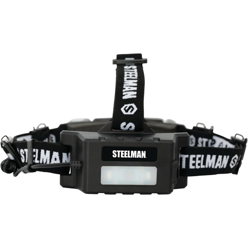 Multi-Mode Focusing Headlamp with Rear Safety Light, LED, 260 Lumens, 2 Hrs. Run Time, Rechargeable Batteries - Steelman 79379