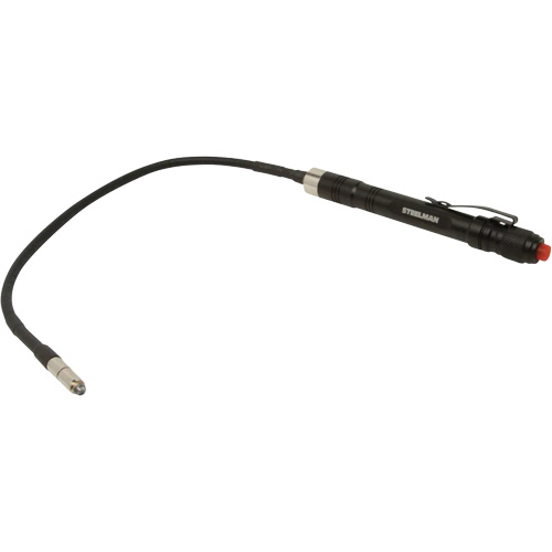 12" Flexible Neck Pen Light with Pocket Clip, LED, 10 Lumens, Aluminum Body, AAA Batteries, Included - Steelman 95887